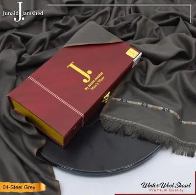 1 Pc Men's Wool Printed Shawl