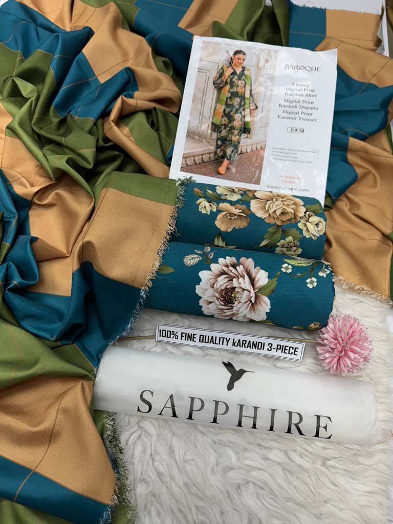 🌸 Winter 2025 Pure Karandi Collection – Mix Brands Hit Codes Vol 4003 | Digital Print 3-Piece Suit