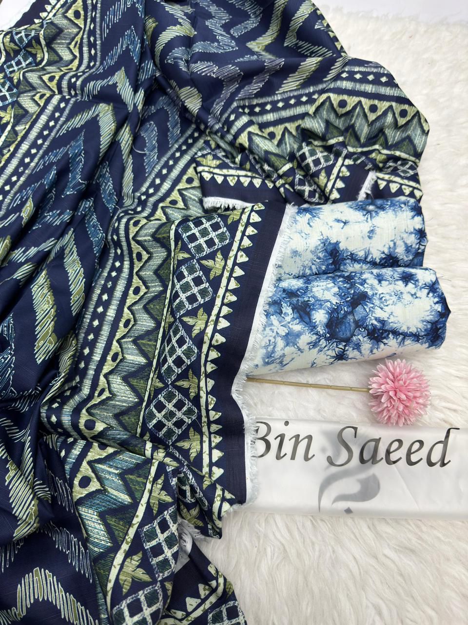 Bin Saeed Premium Khadar Vol – Winter 2025 | Digital Printed 3-Piece Suit Collection