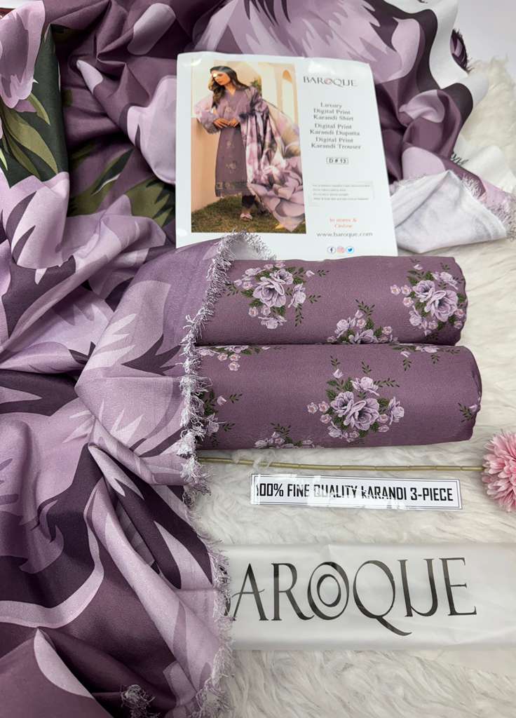🌸 Winter 2025 Pure Karandi Collection – Mix Brands Hit Codes Vol 4003 | Digital Print 3-Piece Suit