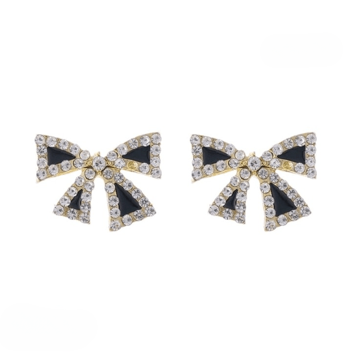Elegant Zircon Black Bow Tie Earrings (AXJ - 112) - Buyora onlineElegant Zircon Black Bow Tie Earrings (AXJ - 112)Buyora onlineBuyora onlineElegant Zircon Black Bow Tie Earrings (AXJ - 112)