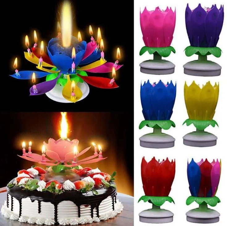 Melody Birthday Candle – Musical Flower Candle With Rotating Petals, Colorful Flames, And Happy Birthday Tune For Party Celebrations (Random Color) - Buyora onlineMelody Birthday Candle – Musical Flower Candle With Rotating Petals, Colorful Flames, And Happy Birthday Tune For Party Celebrations (Random Color)Buyora onlineBuyora onlineMelody Birthday Candle – Musical Flower Candle With Rotating Petals, Colorful Flames, And Happy Birthday Tune For Party Celebrations (Random Color)