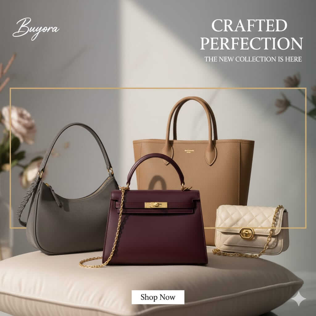 Bags collection with stylish handbags for women