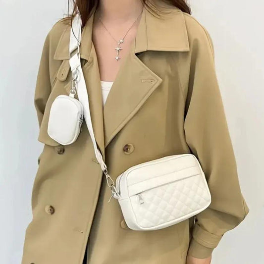 Stylish Convertible Crossbody Bag for Girls – PU Leather Waterproof Shoulder Handbag (Black)