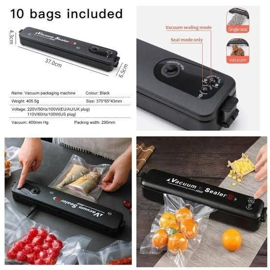 Vacuum Sealer Hand Machine ZKFK-001 – Automatic Food Sealer with 5 Vacuum Bags