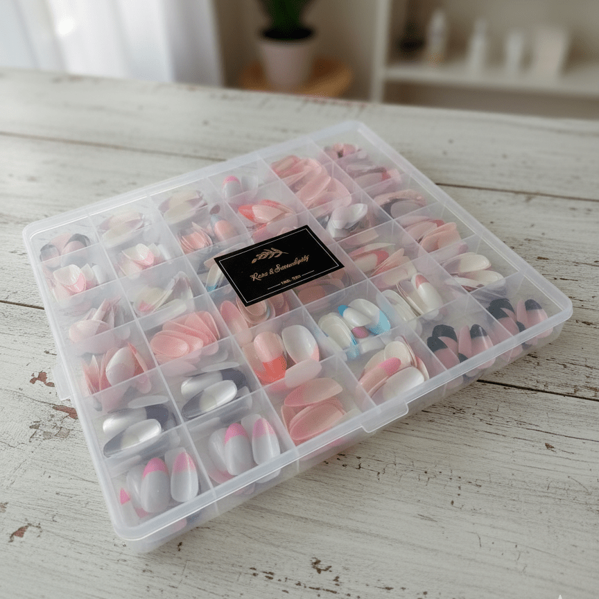 288 Pcs French Nails Set – Multicolor ABS Plastic Nail Tips, Smooth & Even Coverage, Durable, Easy - to - Apply, Perfect for DIY & Professional Manicures - Buyora online288 Pcs French Nails Set – Multicolor ABS Plastic Nail Tips, Smooth & Even Coverage, Durable, Easy - to - Apply, Perfect for DIY & Professional ManicuresBuyora onlineBuyora online288 Pcs French Nails Set – Multicolor ABS Plastic Nail Tips, Smooth & Even Coverage, Durable, Easy - to - Apply, Perfect for DIY & Professional Manicure