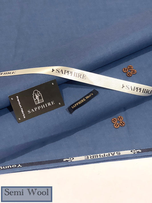 Luxury Men's Winter Suiting by Sapphire | Soft Semi Wool Fabric (4 Meter)