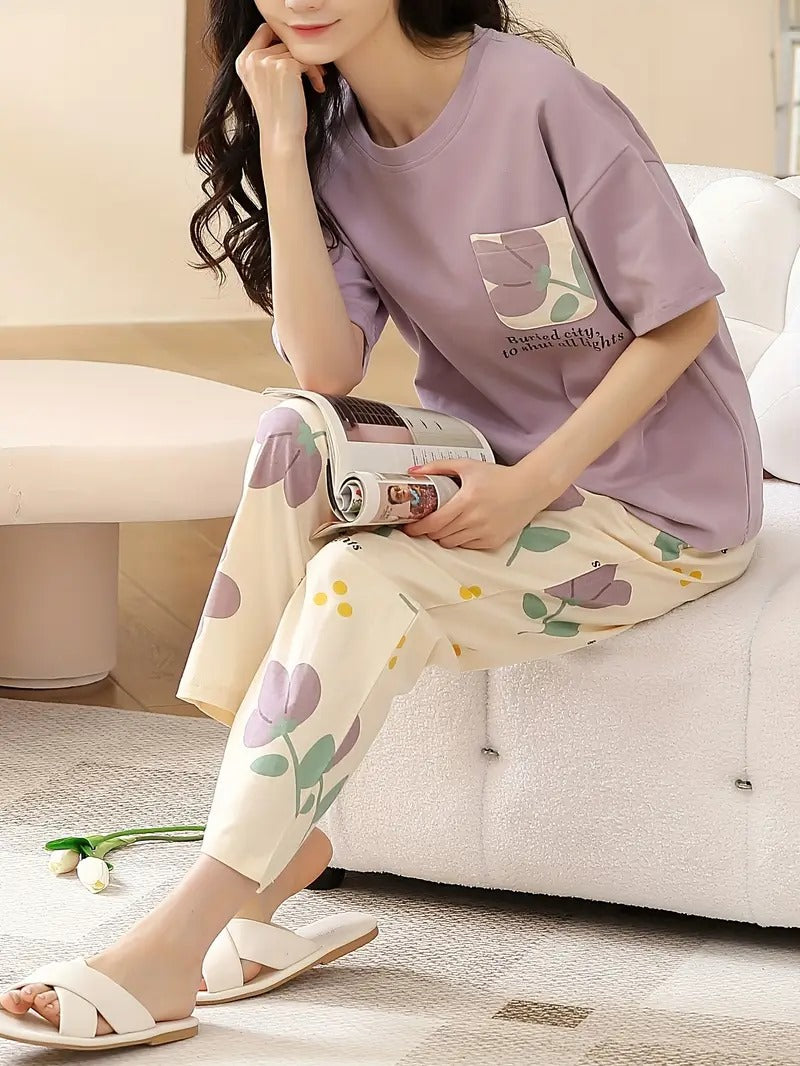 M.H New Arrival | Plain Jersey Night Suit for Women – Soft & Comfy | M, L, XL