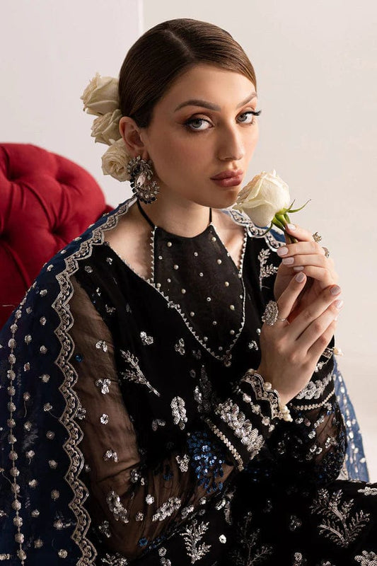 NUREH Luxury Chiffon Embroidered Sequence 3Pc Unstitched Suit – Adda Work & Organza Dupatta | Festive Collection 2025