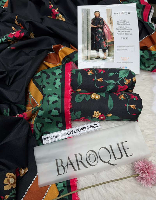 🌸 Winter 2025 Pure Karandi Collection – Mix Brands Hit Codes Vol 4003 | Digital Print 3-Piece Suit