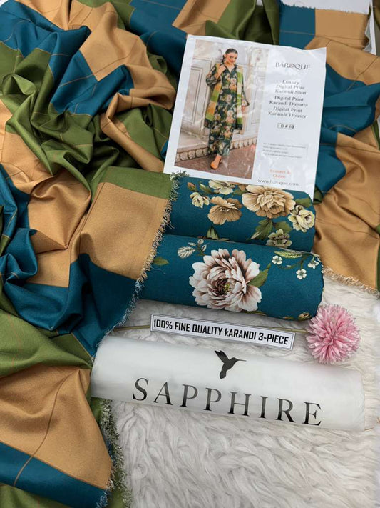 🌸 Winter 2025 Pure Karandi Collection – Mix Brands Hit Codes Vol 4003 | Digital Print 3-Piece Suit