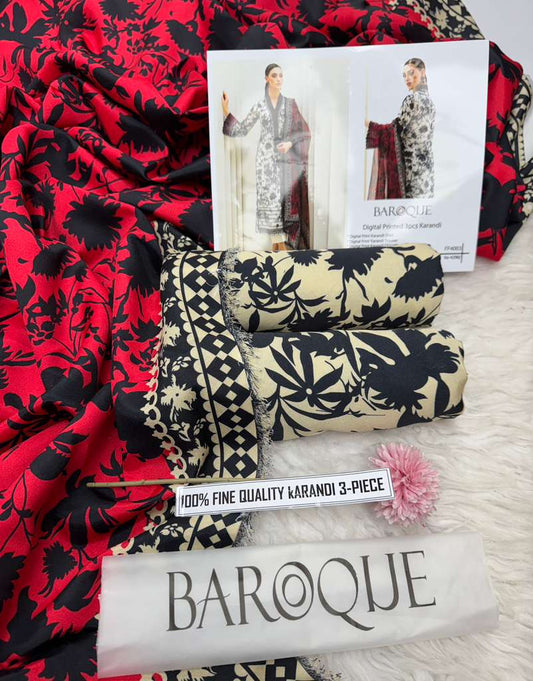 🌸 Winter 2025 Pure Karandi Collection – Mix Brands Hit Codes Vol 4003 | Digital Print 3-Piece Suit