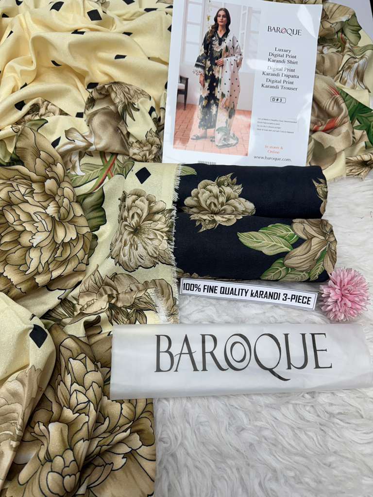 🌸 Winter 2025 Pure Karandi Collection – Mix Brands Hit Codes Vol 4003 | Digital Print 3-Piece Suit