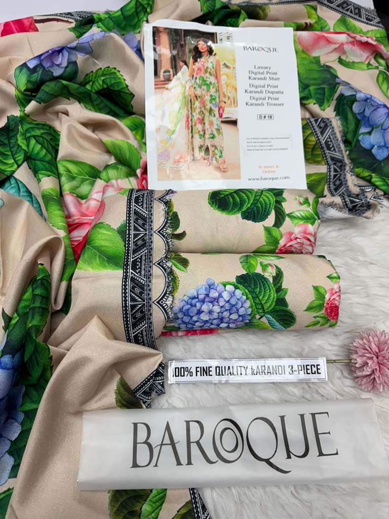 🌸 Winter 2025 Pure Karandi Collection – Mix Brands Hit Codes Vol 4003 | Digital Print 3-Piece Suit