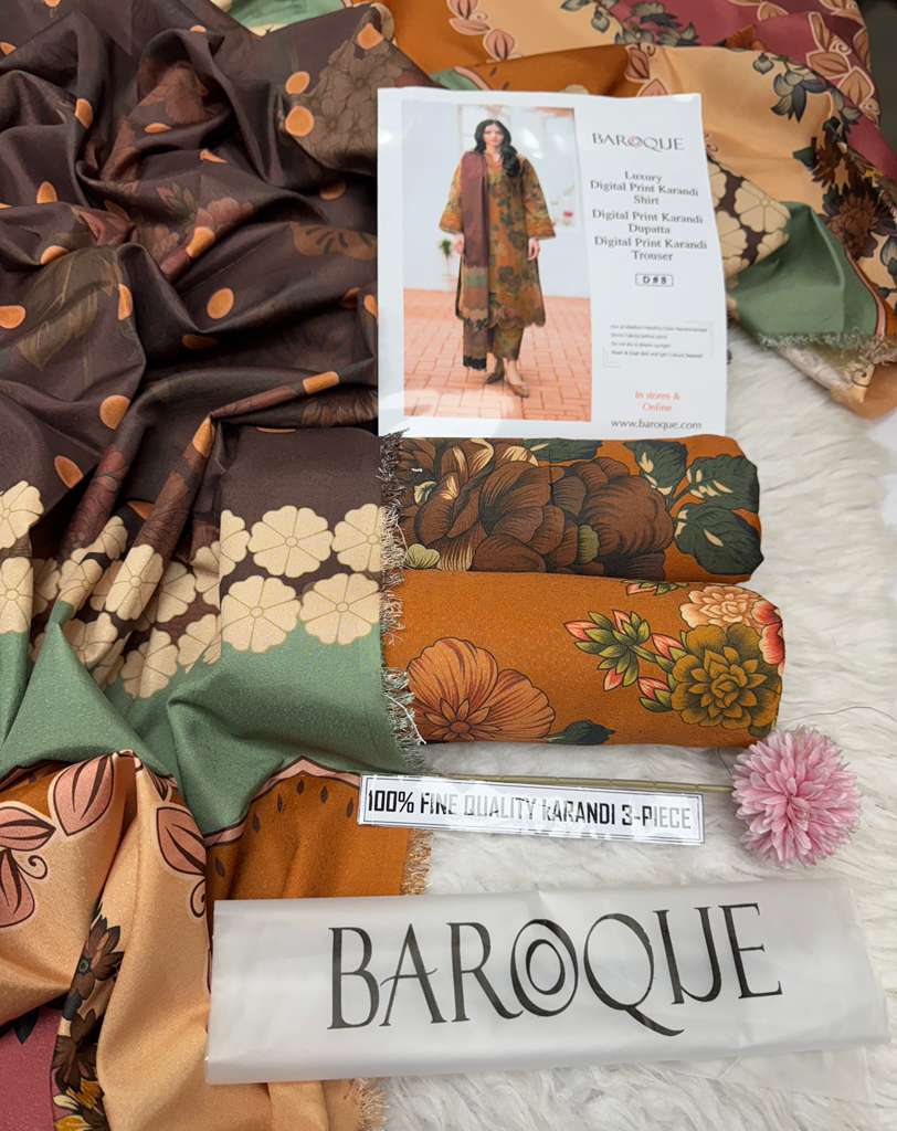 🌸 Winter 2025 Pure Karandi Collection – Mix Brands Hit Codes Vol 4003 | Digital Print 3-Piece Suit