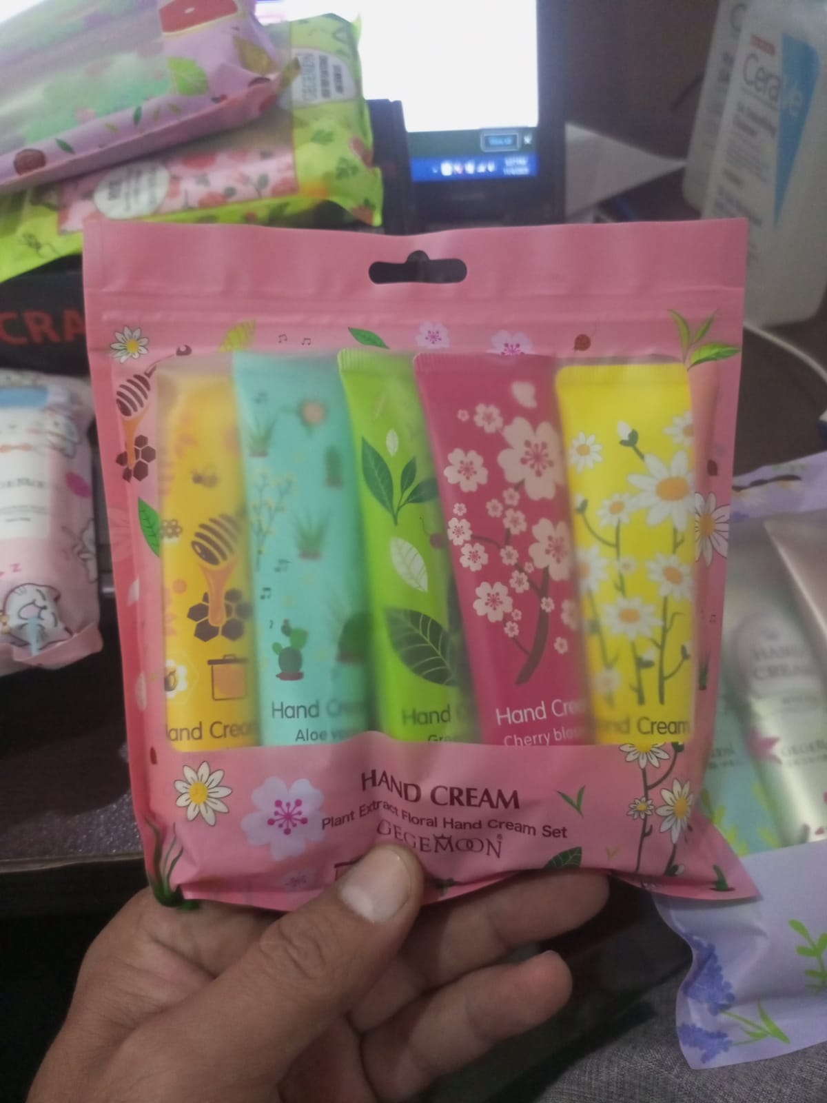 5pcs Plant & Fruit Fragrance Hand Cream Set – Moisturizing, Nourishing & Anti-Chap Hand Care for Soft, Smooth Skin