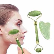 Combo Pack – Marble Jade Roller + Stone Ice Roller + Derma Roller (Pack of 3) | Facial Massage & Skin Care Set