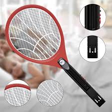 Rechargeable Mosquito Racket With Stand – Electric Insect Killer Bat For Indoor And Outdoor Use (Random Color)