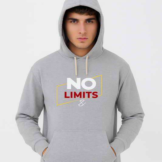 No Limits Grey Hoodie – Premium Summer Collection for Men & Boys | Stylish, Comfortable & Casual Wear