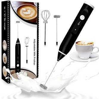 2-in-1 Electric Rechargeable Coffee Beater & Milk Frother – USB Handheld Mixer for Creamy Lattes, Cappuccino & Drinks