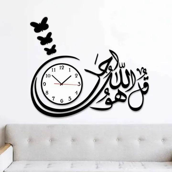 3d wall clock Wooden Wall Clock I for bedroom I Quartz Watch DIY Design