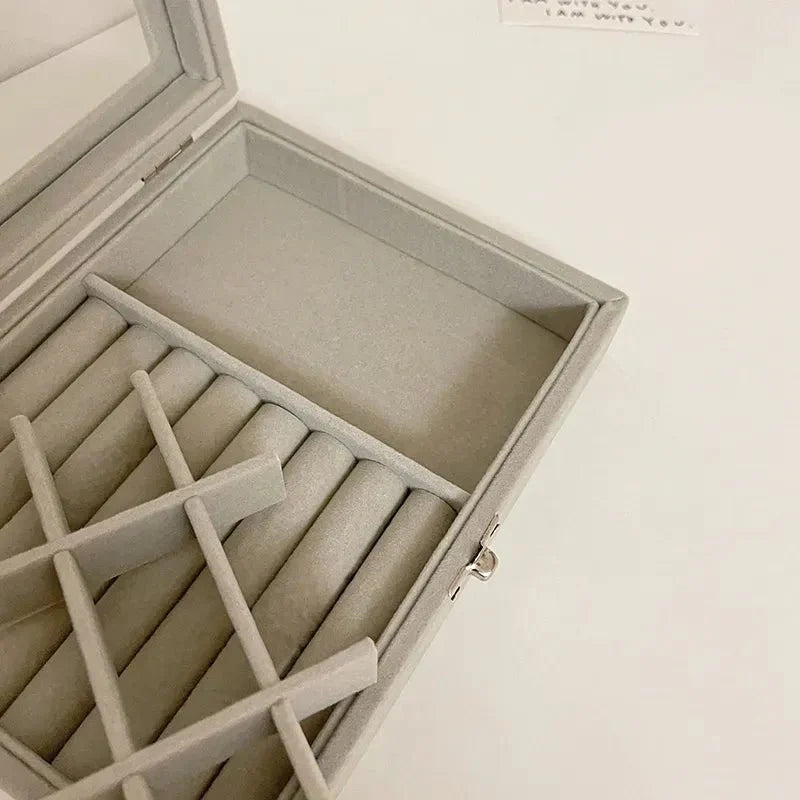 Mistico Velvet Carrying Case with Glass Cover Jewelry Ring Display Box Tray Holder Storage Box Organizer Earrings Bracelet Showcase - Buyora onlineMistico Velvet Carrying Case with Glass Cover Jewelry Ring Display Box Tray Holder Storage Box Organizer Earrings Bracelet ShowcaseBuyora onlineBuyora onlineMistico Velvet Carrying Case with Glass Cover Jewelry Ring Display Box Tray Holder Storage Box Organizer Earrings Bracelet Showcase