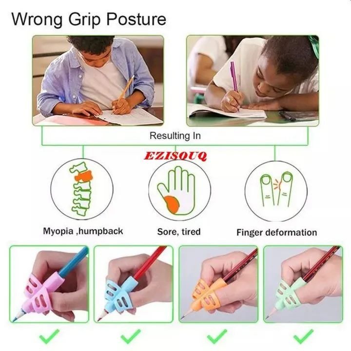 Pencil Grips for Kids – Soft Handwriting Training Grip | Comfortable Silicone Pencil Holder for Children & Students - Buyora onlinePencil Grips for Kids – Soft Handwriting Training Grip | Comfortable Silicone Pencil Holder for Children & StudentsBuyora onlineBuyora onlinePencil Grips for Kids – Soft Handwriting Training Grip | Comfortable Silicone Pencil Holder for Children & Students