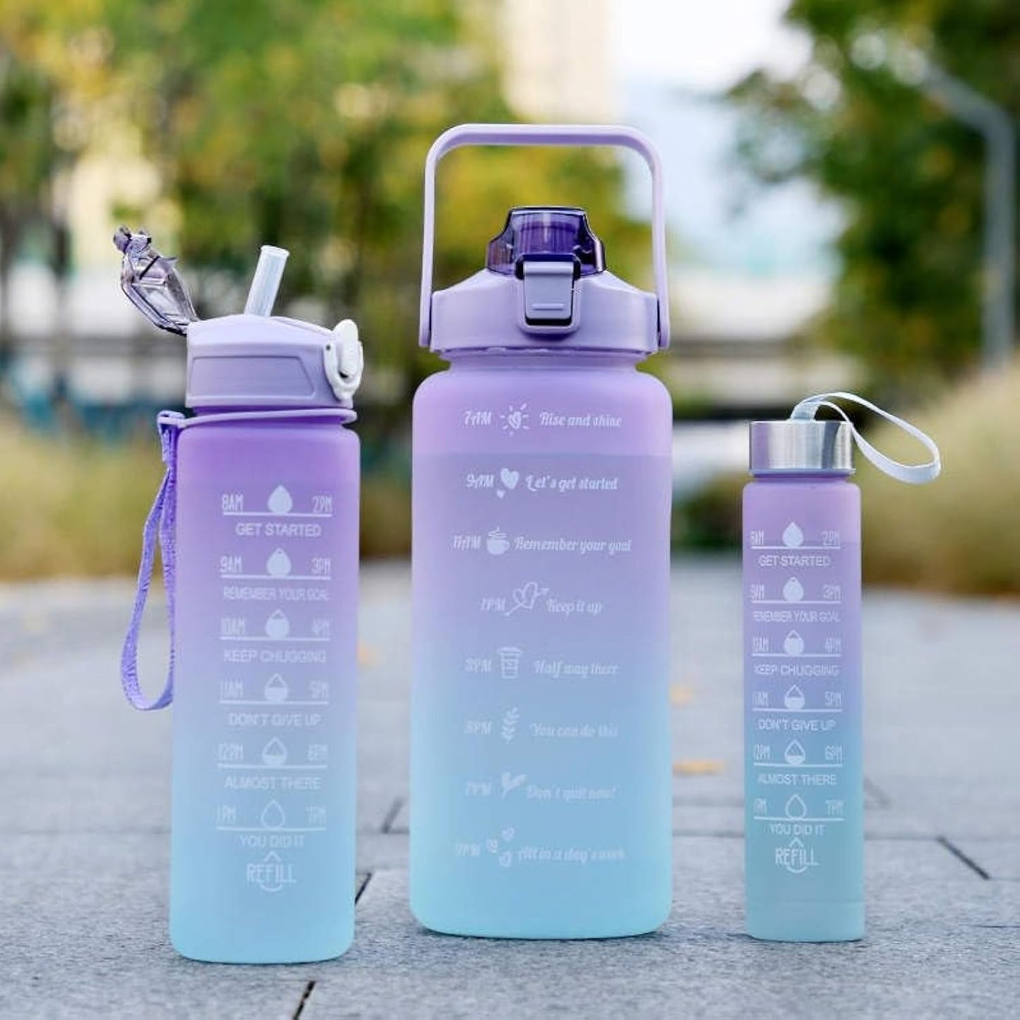 Sports Water Bottles 3 Pcs Set With Leak Proof Flip Top Lid (Random Color) - Buyora onlineSports Water Bottles 3 Pcs Set With Leak Proof Flip Top Lid (Random Color)Buyora onlineBuyora onlineSports Water Bottles 3 Pcs Set With Leak Proof Flip Top Lid (Random Color)