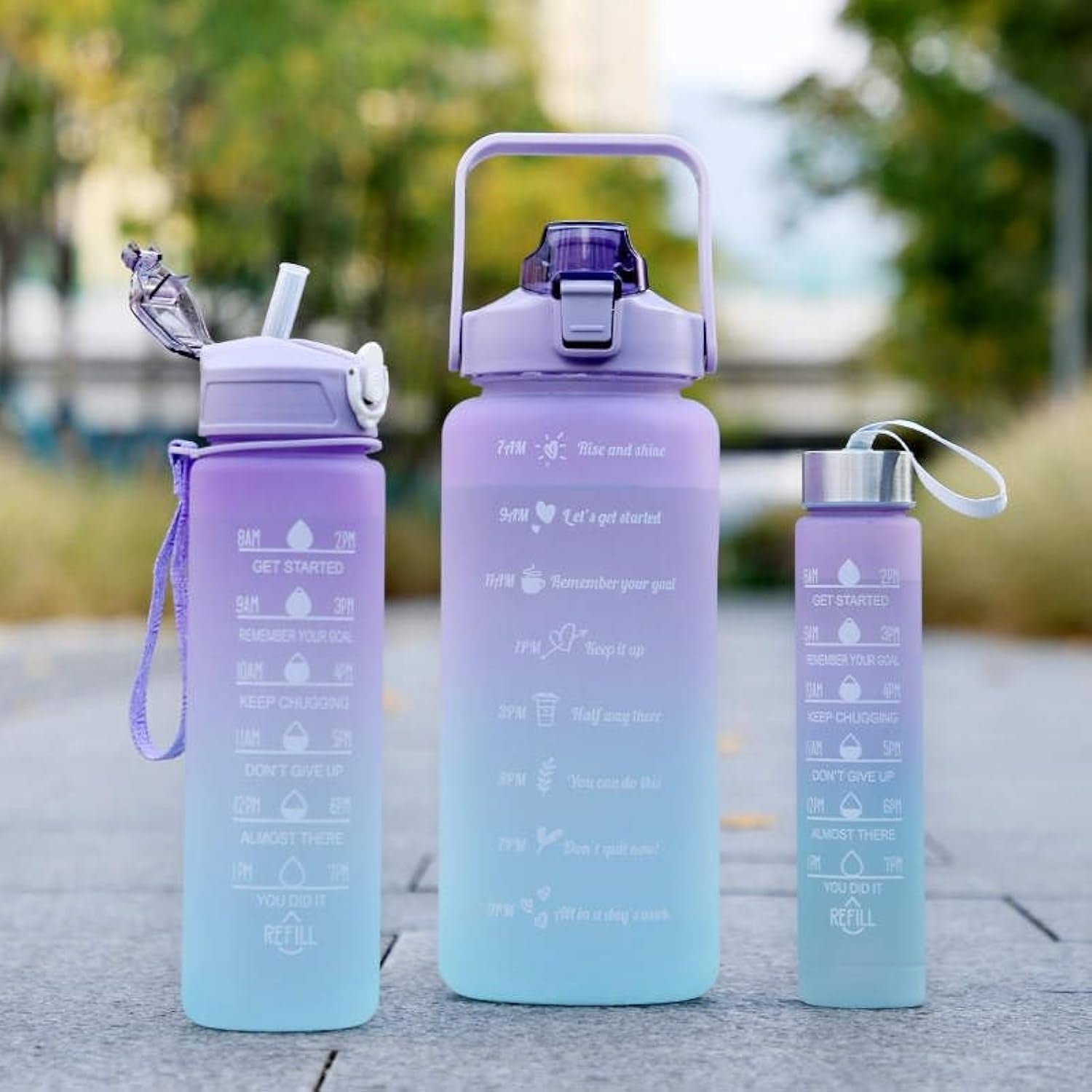 Sports Water Bottles 3 Pcs Set With Leak Proof Flip Top Lid (Random Color) - Buyora onlineSports Water Bottles 3 Pcs Set With Leak Proof Flip Top Lid (Random Color)Buyora onlineBuyora onlineSports Water Bottles 3 Pcs Set With Leak Proof Flip Top Lid (Random Color)
