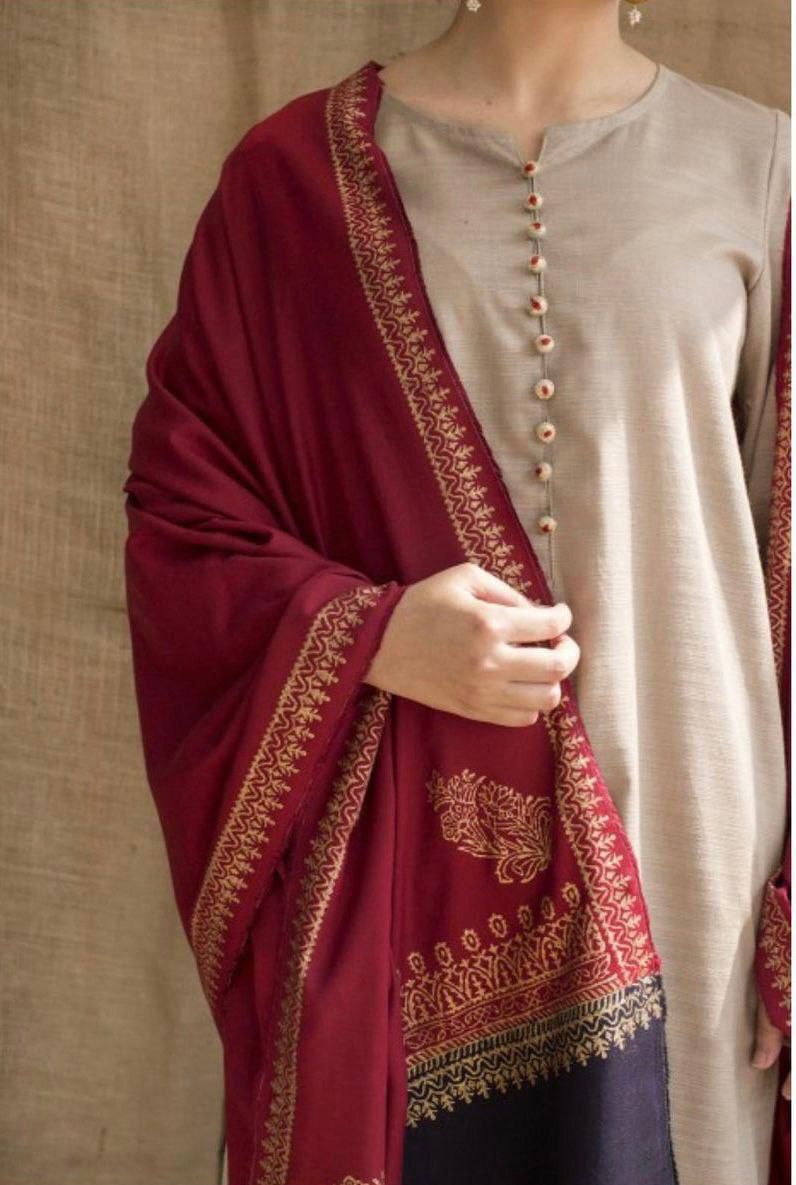 URGE Cross Stitch Kukam Dyot Asling | Dhanak 3 - Piece Embroidered Winter Collection - Buyora onlineURGE Cross Stitch Kukam Dyot Asling | Dhanak 3 - Piece Embroidered Winter CollectionBuyora onlineBuyora onlineURGE Cross Stitch Kukam Dyot Asling | Dhanak 3 - Piece Embroidered Winter Collection